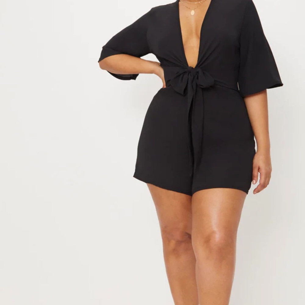 Tie Front  Romper